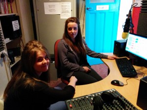 Jade Dowse and Ellie Alvey both 16 yrs old both from Oakworth near Keighley, training at Drystone Radio.